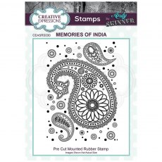 Creative Expressions Pre Cut Rubber Stamp by Andy Skinner Memories of India