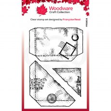 Woodware Clear Stamps Paper Pockets | Set of 2