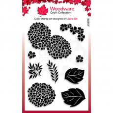 Woodware Clear Stamps Hydrangea Set | Set of 9