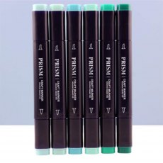 Hunkydory Prism Craft Markers Set 10 Turquoises | Set of 6