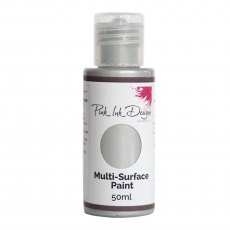 Pink Ink Multi Surface Paint Bright Silver | 50ml