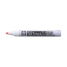 Pen-Touch Fluorescent Red Marker Medium