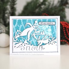 Sue Wilson Craft Dies Festive Collection Snow Die & Stamp Set | Set of 7