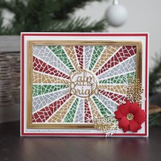 Sue Wilson Craft Dies Festive Collection Mosaic Ray Background