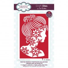 Sue Wilson Craft Dies Festive Perfect Portraits Collection Snowflake Silhouette