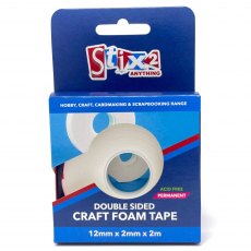 Stix2 Double Sided Craft Foam Tape 12mm x 2mm | 2m