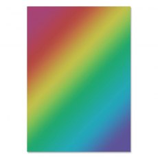 Hunkydory A4 Mirri Card Rainbow Holographic | 20 sheets