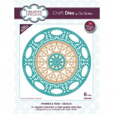 Sue Wilson Craft Dies Frames & Tags Collection Cecilia | Set of 6