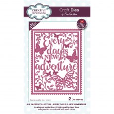 Sue Wilson Craft Dies All in One Collection Every Day Is A New Adventure | Set of 2