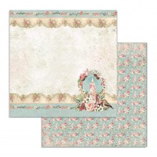 Stamperia Paper Pad Pink Christmas | 12 x 12 inch