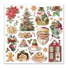 Stamperia Paper Pad Classic Christmas | 12 x 12 inch