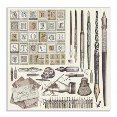 Stamperia Paper Pad Calligraphy | 12 x 12 inch