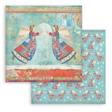 Stamperia Paper Pad Christmas Patchwork | 12 x 12 inch