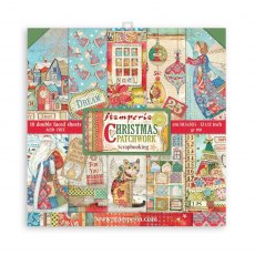 Stamperia Paper Pad Christmas Patchwork | 12 x 12 inch