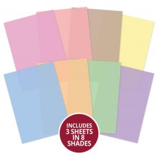 Hunkydory Parchment Essentials Mixed Colours | Pack of 24 Sheets