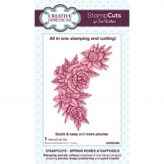 Sue Wilson Craft Dies StampCuts Collection Spring Roses & Daffodils