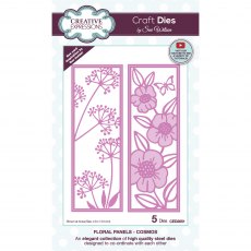 Sue Wilson Craft Dies Floral Panels Collection Cosmos | Set of 5