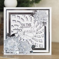 Sue Wilson Craft Dies Festive Collection Swirling Rays Background