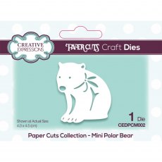 Creative Expressions Craft Dies Paper Cuts Collection Mini Polar Bear