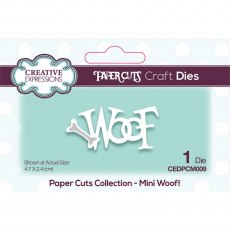 Creative Expressions Craft Dies Paper Cuts Collection Mini Woof