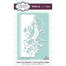 Creative Expressions Craft Dies Paper Cuts Collection Charming Parrot Edger