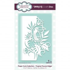 Creative Expressions Craft Dies Paper Cuts Collection Tropical Toucan Edger
