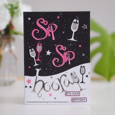 Creative Expressions Craft Dies Paper Cuts Collection Sip Sip Hooray Edger