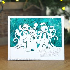 Creative Expressions Craft Dies Paper Cuts Collection Three Little Snowmen Edger