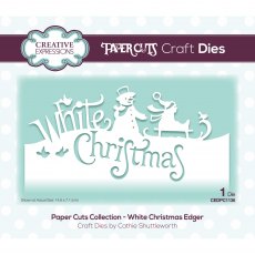 Creative Expressions Craft Dies Paper Cuts Collection White Christmas Edger
