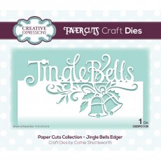 Creative Expressions Craft Dies Paper Cuts Collection Jingle Bells Edger