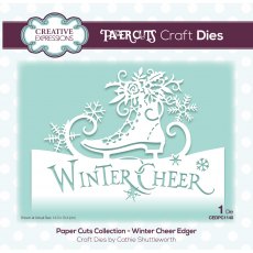 Creative Expressions Craft Dies Paper Cuts Collection Winter Cheer Edger