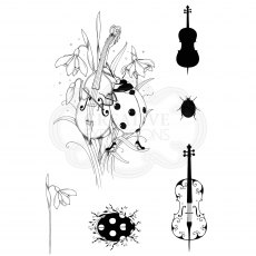 Pink Ink Designs Clear Stamp The Cellist