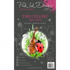 Pink Ink Designs Clear Stamp The Cellist