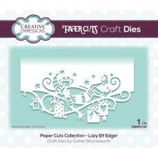 Creative Expressions Craft Dies Paper Cuts Collection Lazy Elf Edger