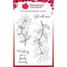 Woodware Clear Stamps Bubble Bloom Abbie | Set of 4