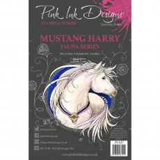 Pink Ink Designs Clear Stamp Mustang Harry | Set of 9