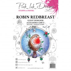 Pink Ink Designs Clear Stamp Robin Redbreast | Set of 7