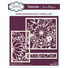 Creative Expressions Stencils By Jamie Rodgers Sunflower Bouquet