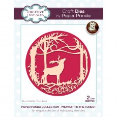 Creative Expressions Craft Dies Paper Panda Midnight In The Forest | Set of 2