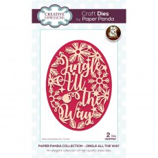Creative Expressions Craft Dies Paper Panda Jingle All The Way | Set of 2