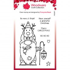 Woodware Clear Stamps Reindeer Gnome | Set of 7