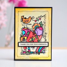 Woodware Clear Stamps Rainbow Heart