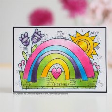 Woodware Clear Stamps Garden Rainbow