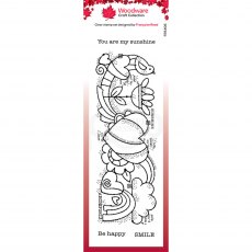 Woodware Clear Stamps Heart Border