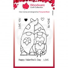Woodware Clear Stamps Valentine Gnome | Set of 7