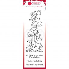 Woodware Clear Stamps Magical Mushrooms | Set of 4
