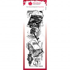 Woodware Clear Stamps Tags Collage