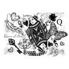 Woodware Clear Stamps Queen of Hearts