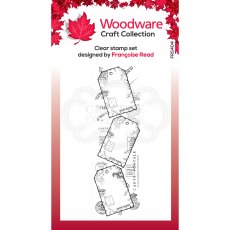 Woodware Clear Stamps Three Tags