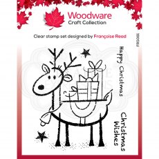 Woodware Clear Stamps Rudolph Pressies | Set of 5